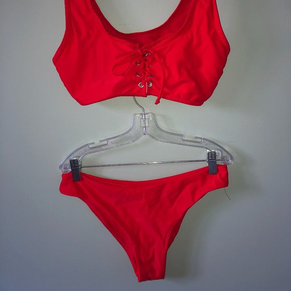 Lace Up Padded Bikini Set - Picture 2 of 2